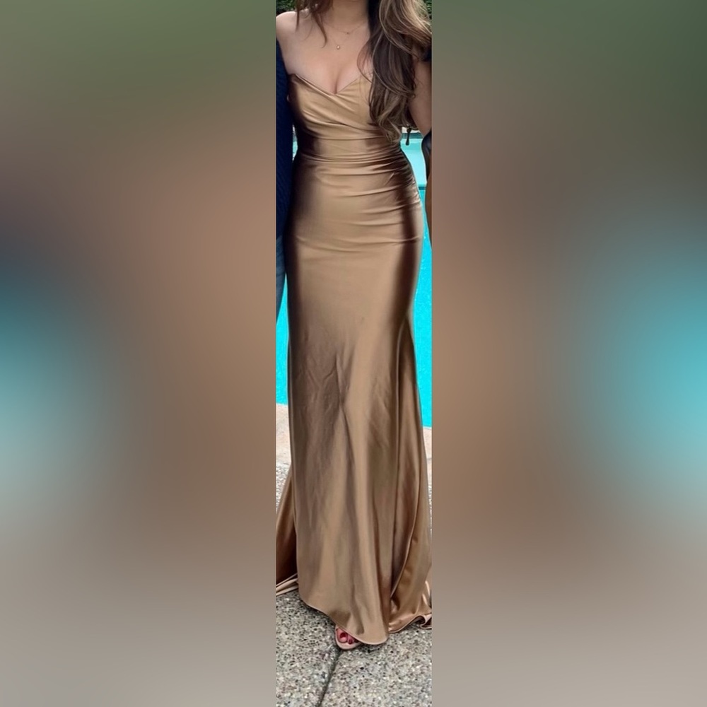 La Femme Bronze/Gold Dress